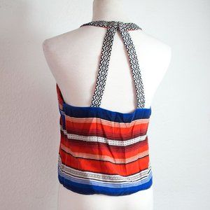 Parker Designer Silk Crop Top Racerback Size Small